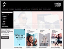 Tablet Screenshot of editorialparaisoperdido.com